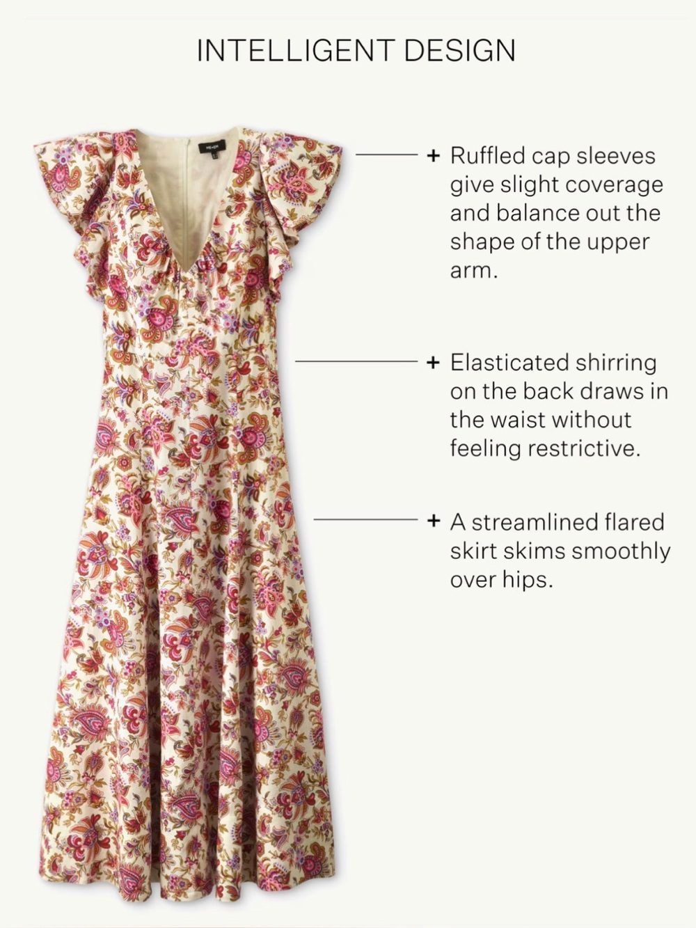 ME+EM Paisley Print Creaseless Maxi Dress Size 14 - Picture 4 of 12